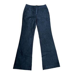 Kenneth Cole black flare leg pants business casual dark black denim jeans